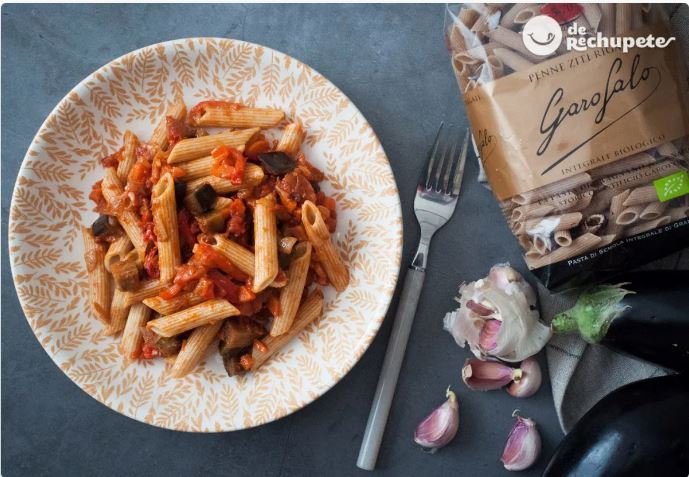 Pasta integral con verduras