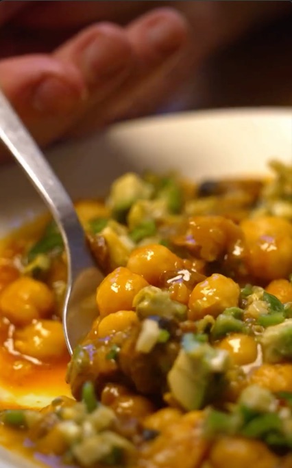 Garbanzos con zamburiñas